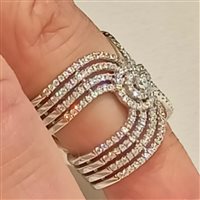 Anello Vidali Gioielli Donna in Argento Zircone ANAR-33-34 - ANAR-33-34